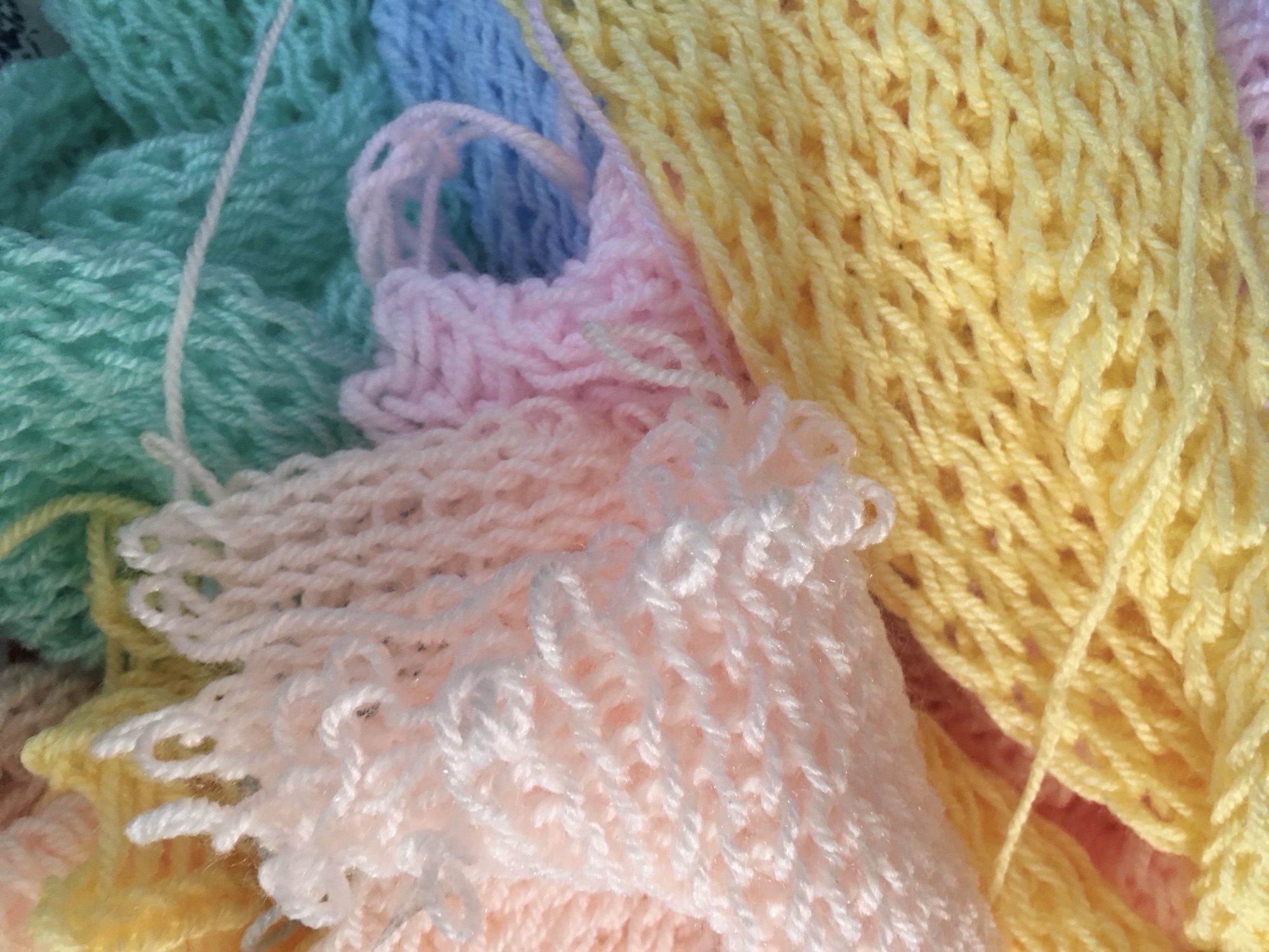 a loom knitting project 