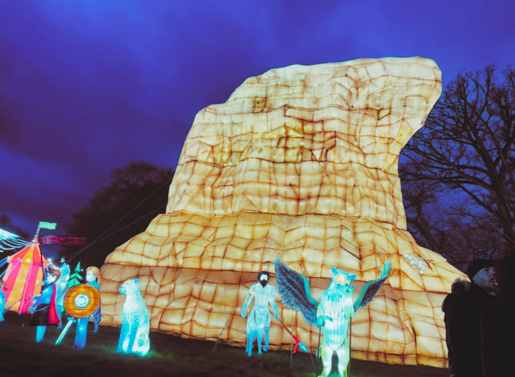 outside Narnia light display 