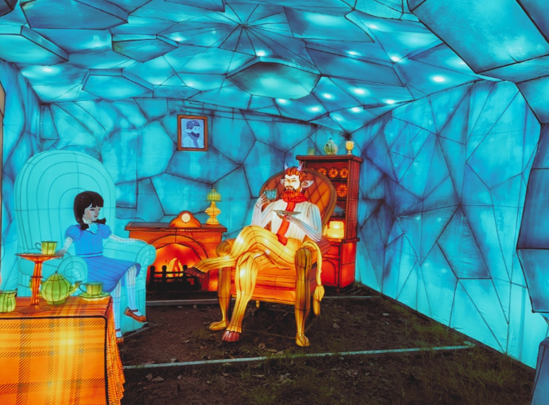 outside Narnia light display 