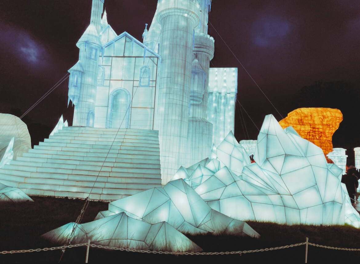 outside Narnia light display 