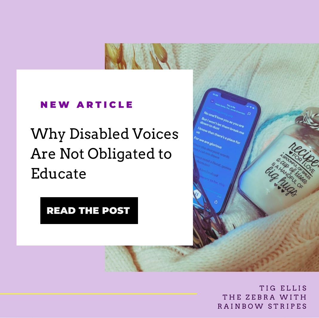 “Why Disabled Voices Are Not Obligated to Educate” thumbnail 